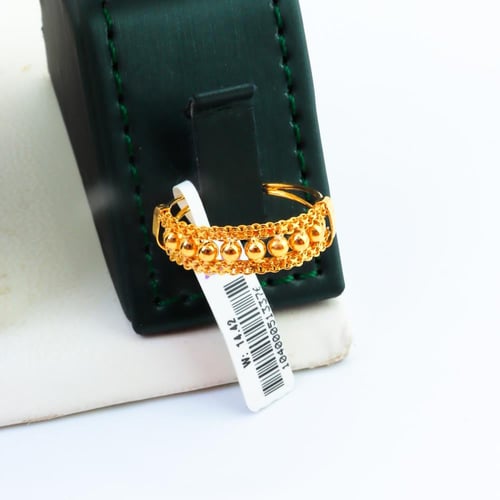 طقم ذهب كرات الببلز ايطالي عيار 21 وزن 14.42 جرام