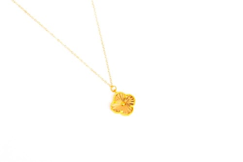 سلسال ذهب تصميم فان كليف عيار 21 وزن 2.9 جرام