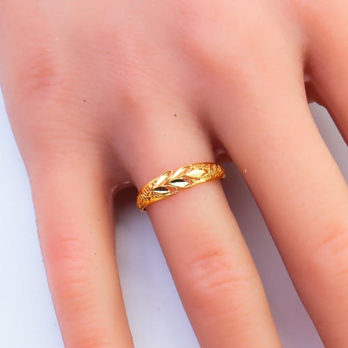 خاتم ذهب غصن الزيتون عيار 21