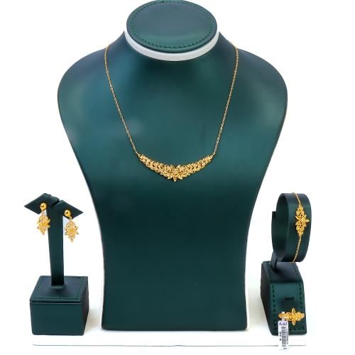 طقم ذهب عيار 21 وزن 10.45 جرام