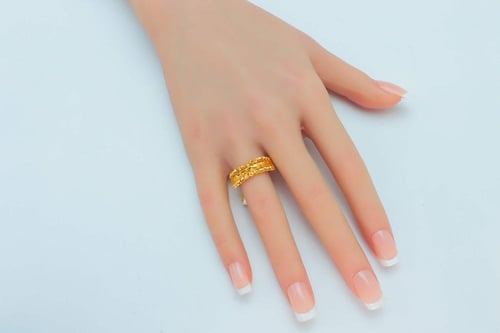 خاتم ذهب الدوريكاء عيار 21