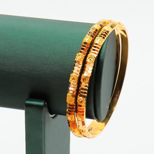 غوايش ذهب عيار 21 بتصميم فاخر وزن 6.1 جرام