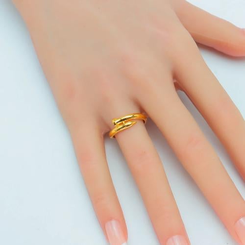 خاتم ذهب المسمار عيار 21