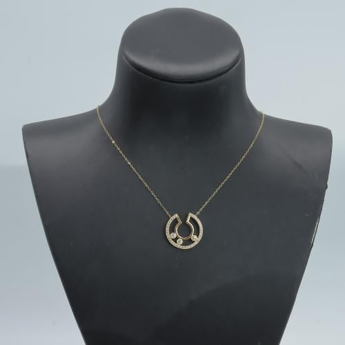 سلسال ذهب تصميم الماسي عيار 18 وزن 1.06 جرام