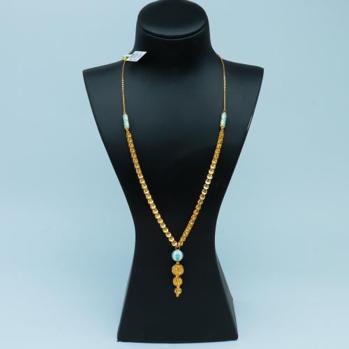 سبحة ذهب هندي عيار 21 وزن 12.18 جرام