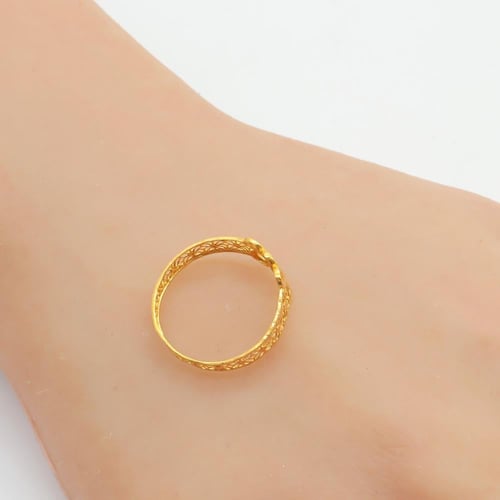 خاتم ذهب عيار 21