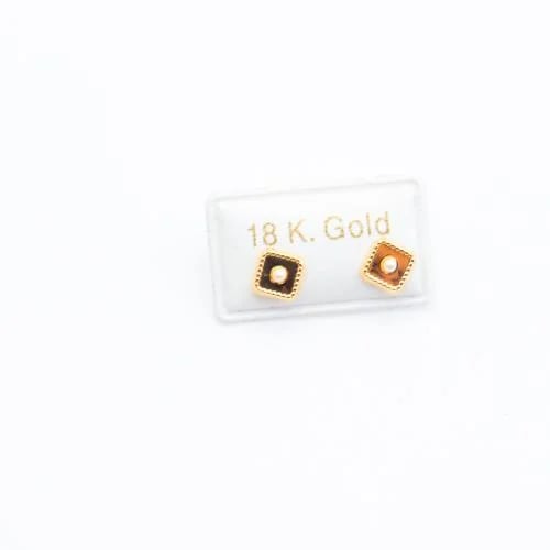Gold Earring 18k with a save design for children 0...