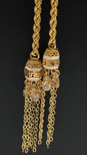 سبحة ذهب بتصميم كورة السحب عيار 21 وزن 6.6 جرام