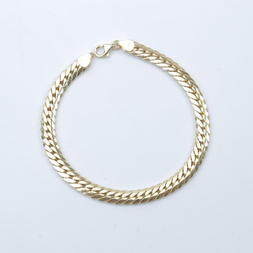 سوارة ذهب الجنزير عيار 18 وزن 3.37 جرام