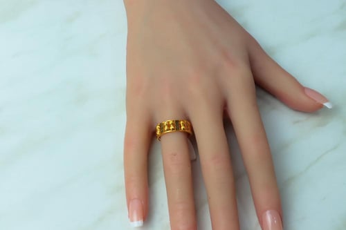 خاتم الدوريكاء بنقش فرزاتشي ذهب عيار 21