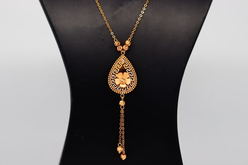 سلسال الوردة بالتصميم البيضاوي عيار 21