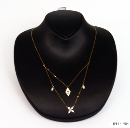 سلسال ذهب دورين تصميم الماسي عيار 18 وزن 1.1 جرام