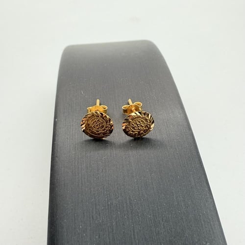 حلق ذهب الجنية عيار 21 وزن 1.36 جرام