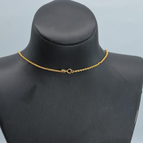 سبحة ذهب المطفي بتصميم المبروم عيار 21 وزن 7 جرام