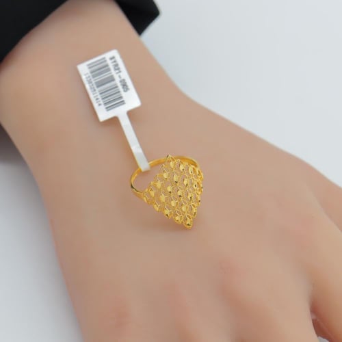 خاتم ذهب غصن الزيتون عيار 21 وزن 1.8 جرام