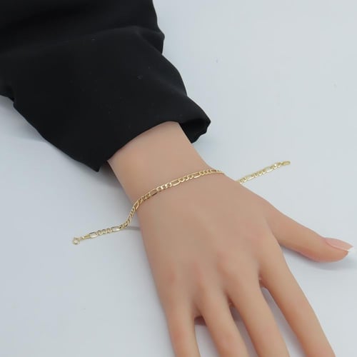 سوارة ذهب الجنزير رفيعة عيار 18 وزن 1.22 جرام