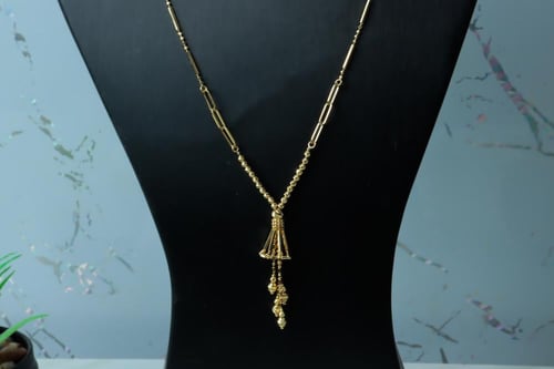 سلسال ذهب جنزير تصميم دقة ياباني عيار 18 وزن 5.2 ج...