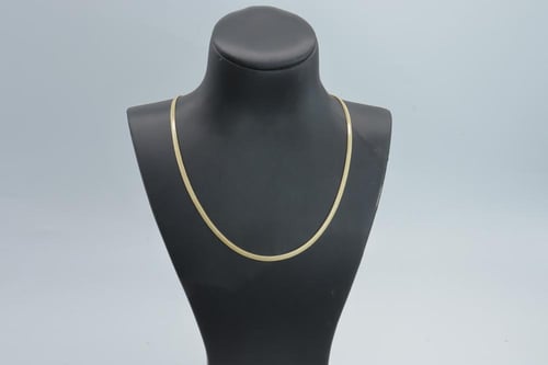 عقد ذهب ماتيني الرفيع عيار 18