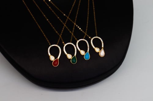 سلسال ذهب البوشرون تصميم الماسي نواعم عيار 18 وزن...