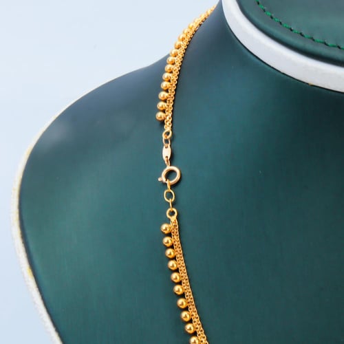 طقم ذهب كرات الببلز ايطالي عيار 21 وزن 14.42 جرام