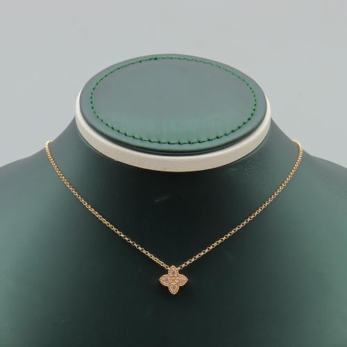 عقد ذهب روبرتو كوين تصميم الماسي عيار 18 وزن 3.13...