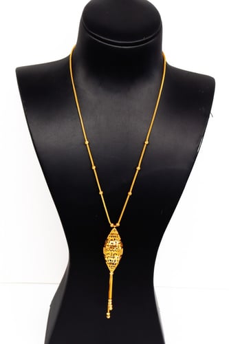 سلسال ذهب تصميم بحريني عيار 21 وزن 6.6 جرام