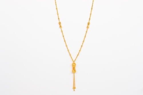 سلسلة سبحة ذهب بحريني عيار 21 بوزن 18.64 جرام