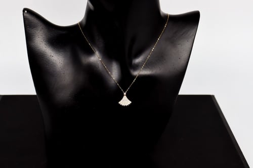 سلسال ذهب بلغاري تصميم الماسي عيار 18 الوزن 0.9 جر...