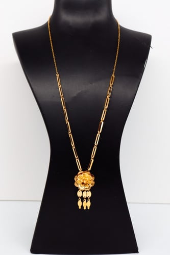 سبحة ذهب تصميم الوردة عيار 21