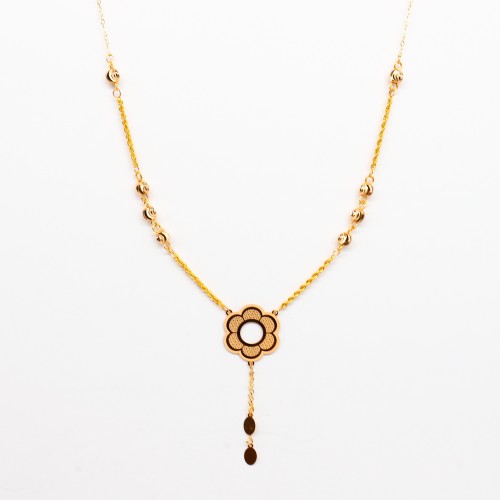 سبحة ذهب تصميم الوردة عيار 21 وزن 4 جرام