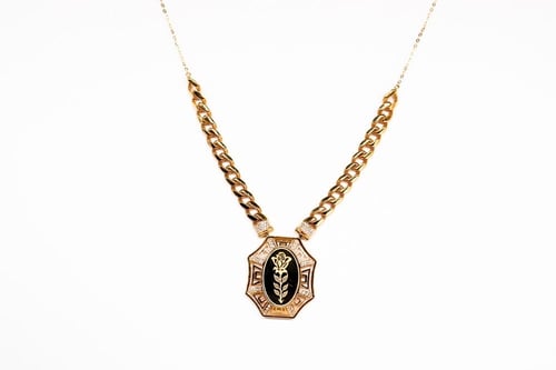 سلسال ذهب الجنزير تصميم سبيكة الوردة عيار 21 وزن 1...