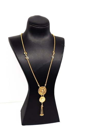 سبحة ذهب بتصميم المبروم عيار 21