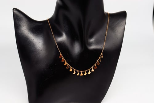 تشوكر ذهب الرمش تصميم الفراشة عيار 21