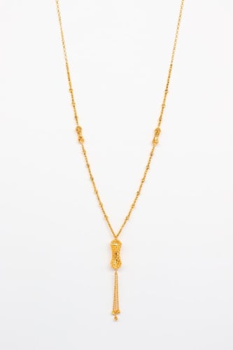 سلسلة سبحة ذهب بحريني عيار 21 بوزن 18.64 جرام