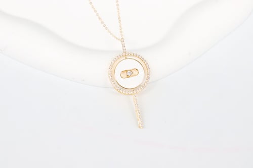 سلسال ذهب Lucky Move Arrow من مسيكاء تصميم الماسي...