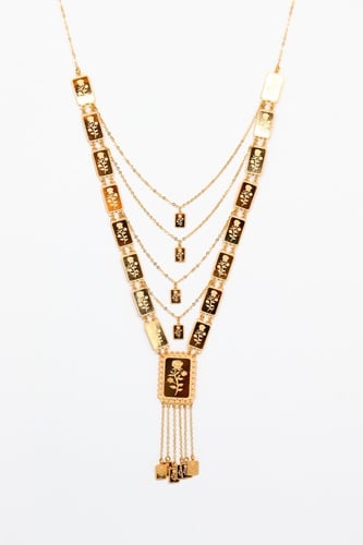 سلسال السبايك تصميم الوردة عيار 21