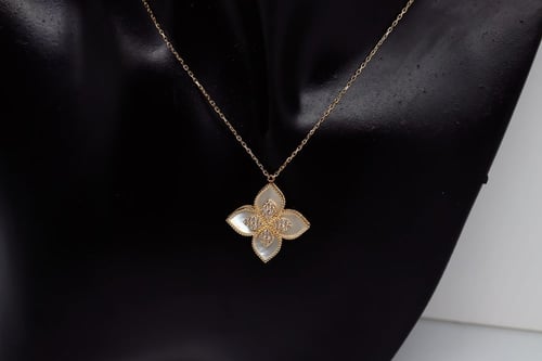 سلسال ذهب روبيرتو كوين مصمم للبس جهتين عيار 18لوزن...