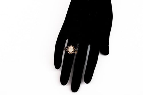 خاتم تصميم الماسي عيار 21