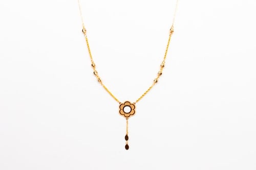 سبحة ذهب تصميم الوردة عيار 21 وزن 4 جرام