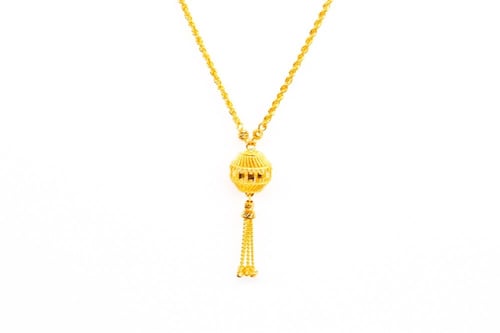 سبحة ذهب بتصميمها الناعم والجميل عيار 21 وزن 7.1 ج...