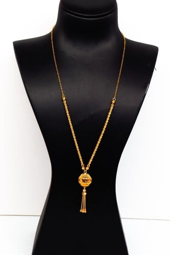 سبحة ذهب بتصميمها الناعم والجميل عيار 21 وزن 7.1 ج...