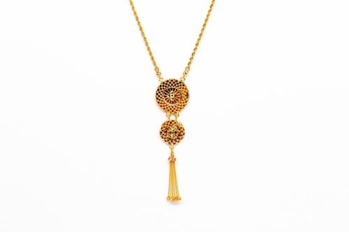 سبحة ذهب بتصميم المبروم عيار 21