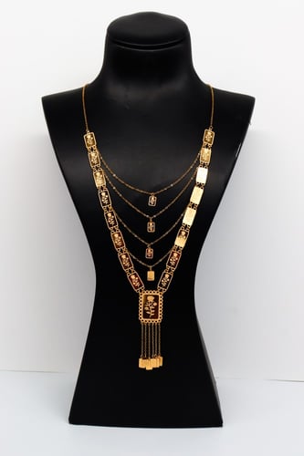 سلسال السبايك تصميم الوردة عيار 21