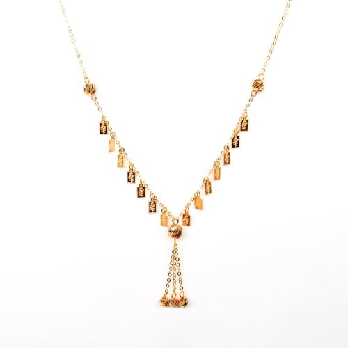 سلسال ذهب تصميم السبائك عيار 21 وزنة 4.6جرام