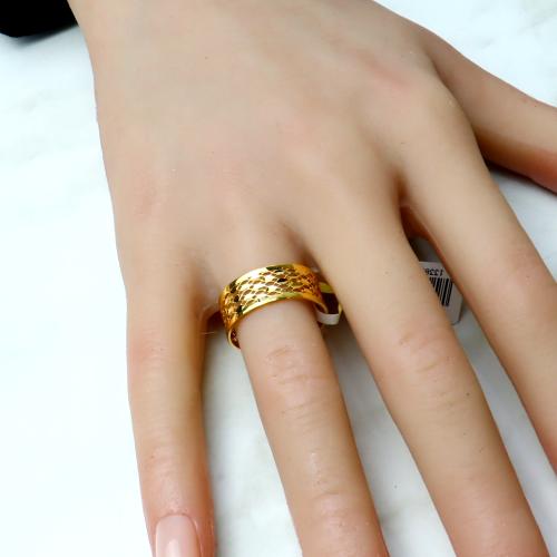 دبلة ذهب نقش مميز عيار 21