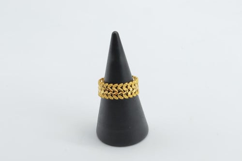 دبلة ذهب غصن الزيتون عيار 21 وزن 1.3 جرام