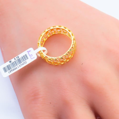 دبلة ذهب غصن الزيتون عيار 21