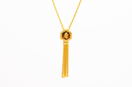 سلسلة سبحة ذهب عيار 21 مبروم بتصميم وردة - وزن 6.6...