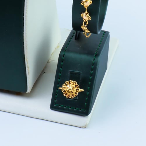 طقم ذهب كرسي جابر عيار 21 وزن 12.3 جرام