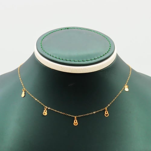 تشوكر ذهب عيار 21 بتصميم ناعم وزن 0.58 جرام